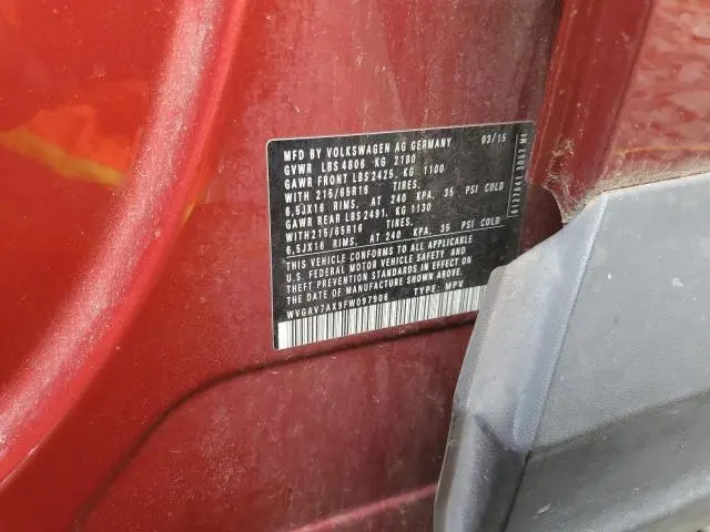 2015 VOLKSWAGEN TIGUAN S  