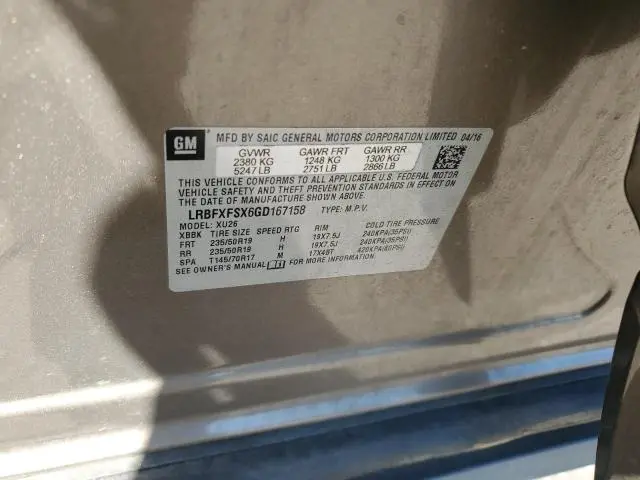 2016 BUICK ENVISION PREMIUM  