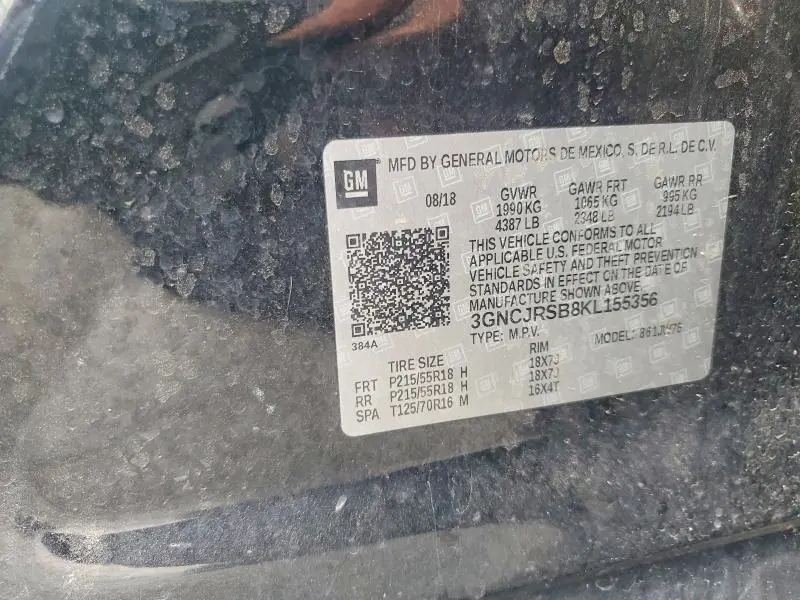 2019 CHEVROLET TRAX PREMIER  