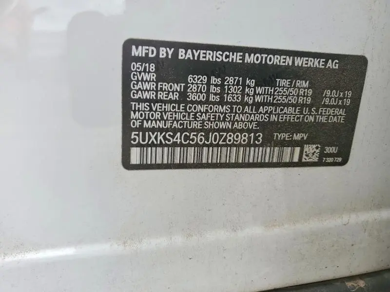 2018 BMW X5 XDRIVE35D  