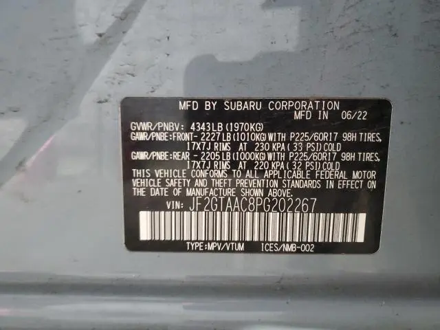 2023 SUBARU CROSSTREK   