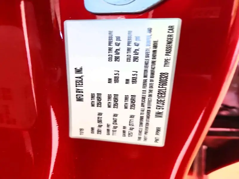 2020 TESLA MODEL 3   