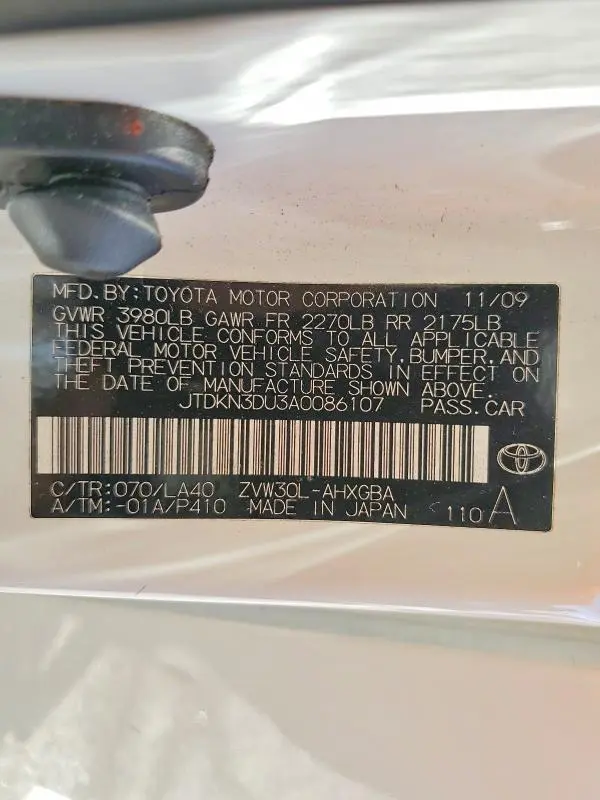 2010 TOYOTA PRIUS IV  
