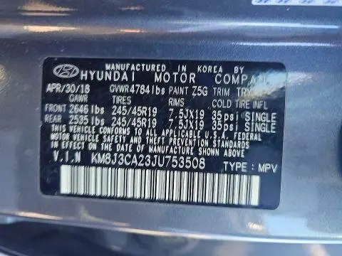 2018 HYUNDAI TUCSON LIMITED  