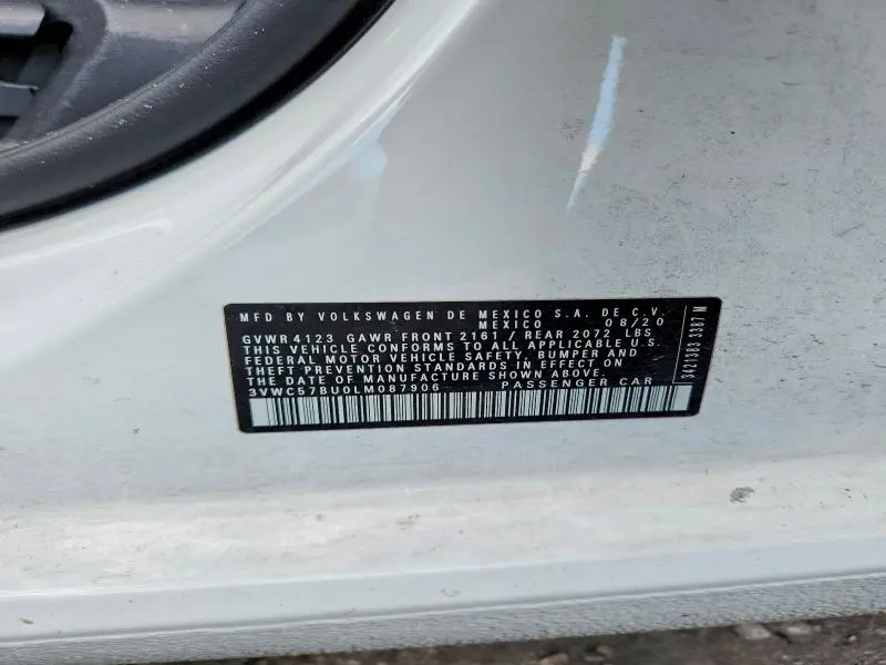 2020 VOLKSWAGEN JETTA S  