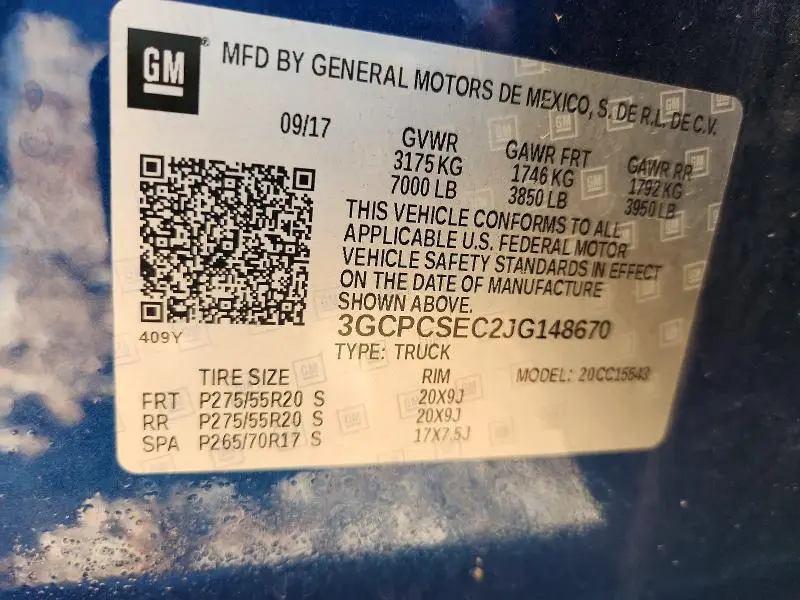 2018 CHEVROLET SILVERADO C1500 LTZ  