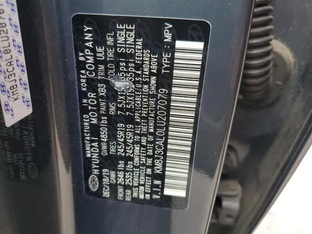 2020 HYUNDAI TUCSON LIMITED  