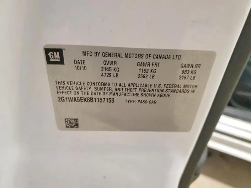 2011 CHEVROLET IMPALA LS  