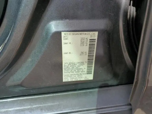 2015 NISSAN ALTIMA 2.5