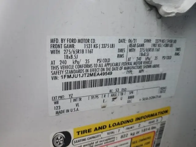 2021 FORD EXPEDITION XLT  