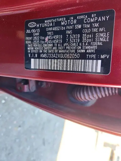 2016 HYUNDAI TUCSON SPORT  