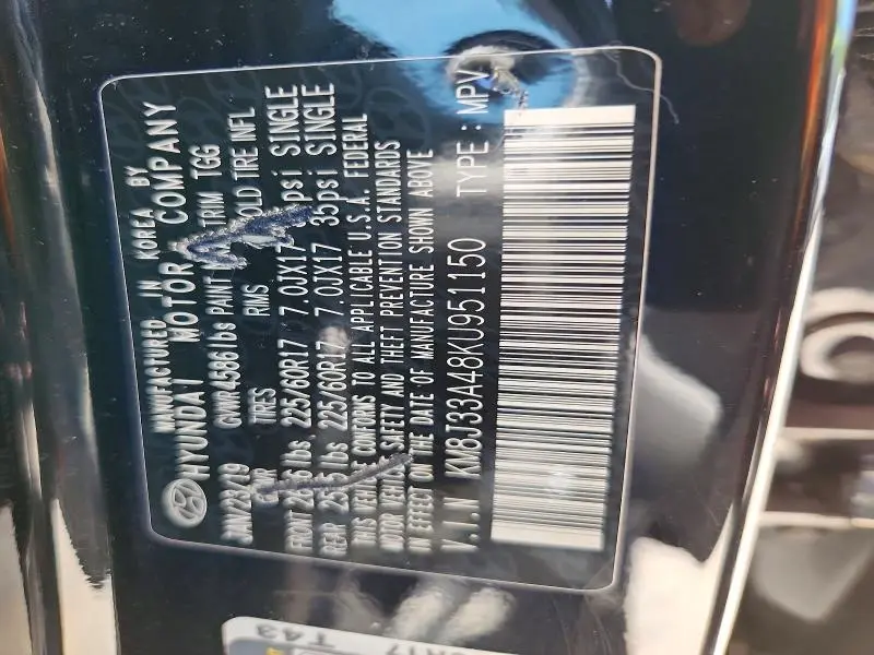 2019 HYUNDAI TUCSON VALUE  