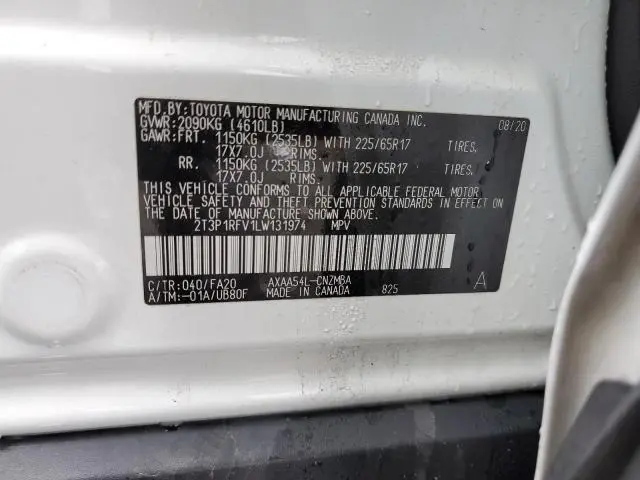 2020 TOYOTA RAV4 XLE