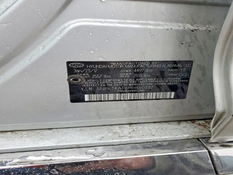 2017 HYUNDAI SONATA SPORT  