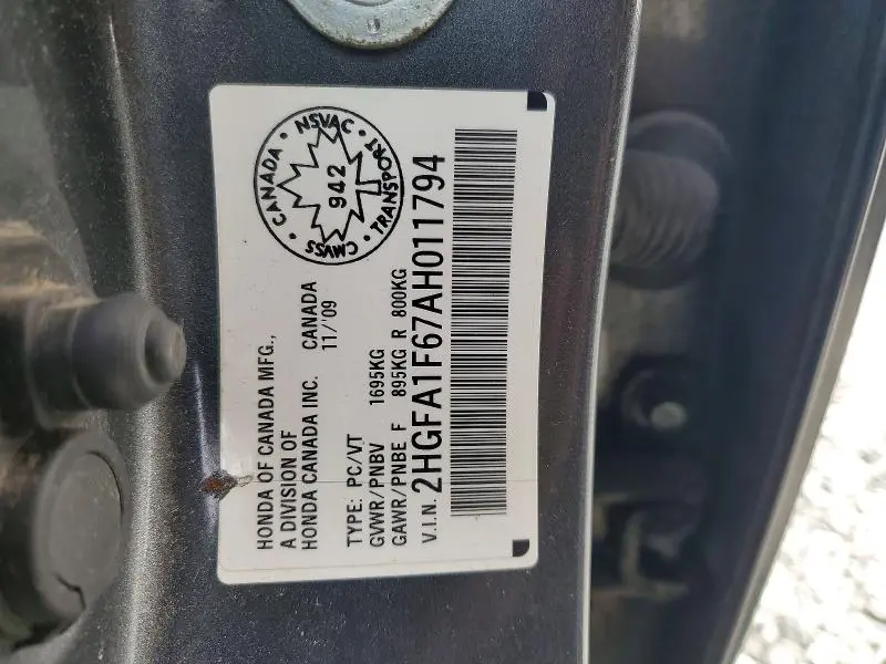 2010 HONDA CIVIC LX-S  