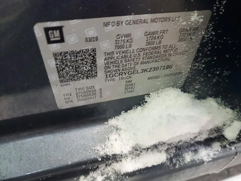 2019 CHEVROLET SILVERADO K1500 LTZ  