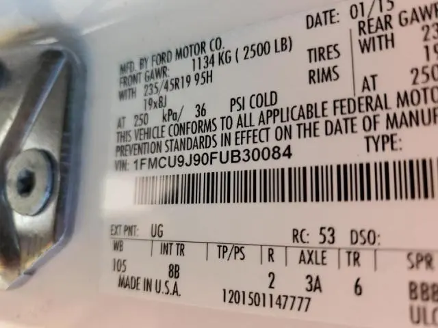 2015 FORD ESCAPE TITANIUM  