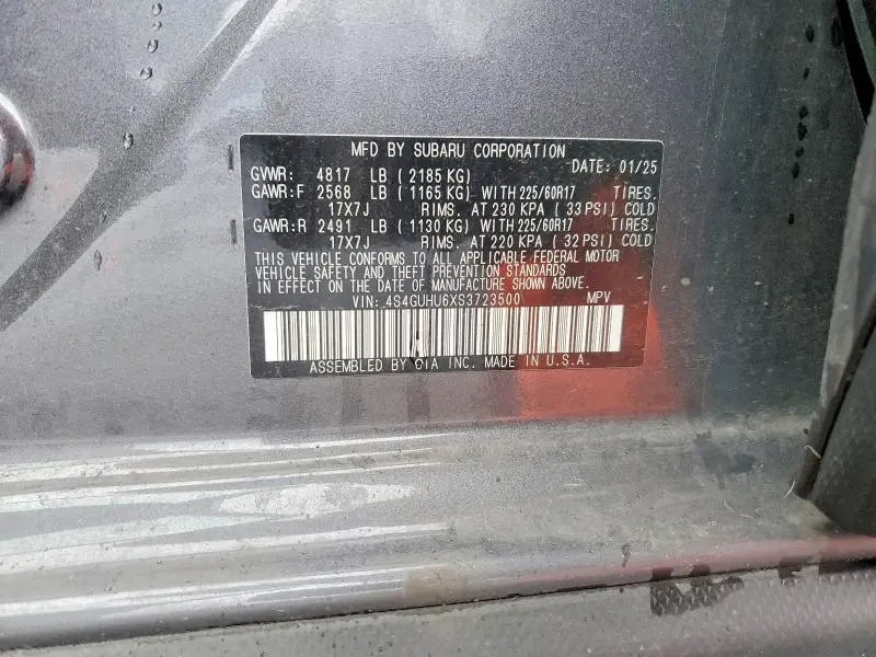 2025 SUBARU CROSSTREK WILDERNESS  