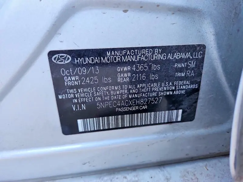 2014 HYUNDAI SONATA SE  