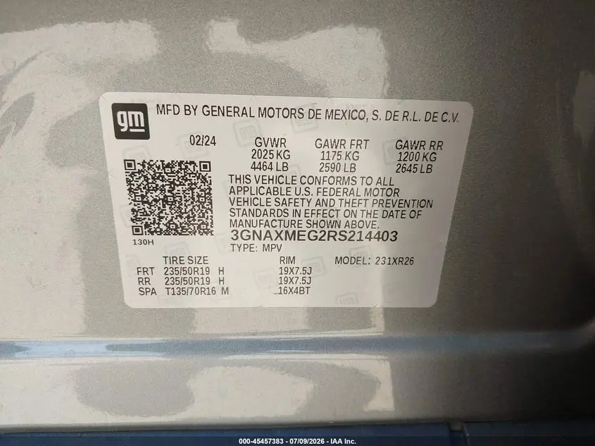 2024 CHEVROLET EQUINOX FWD RS