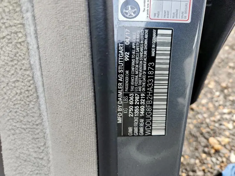 2017 MERCEDES-BENZ S 550 4MATIC  