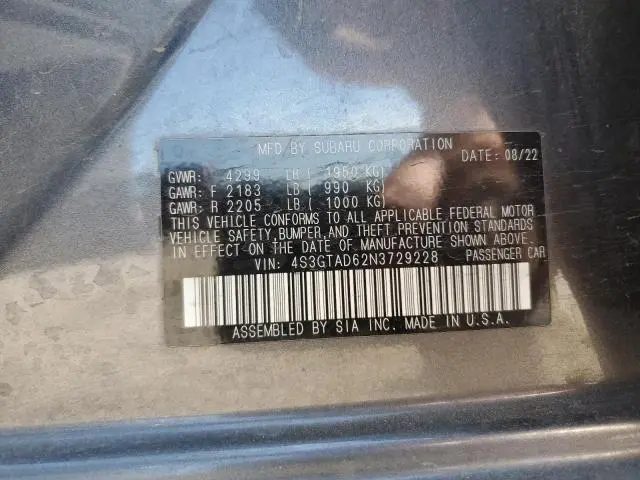 2022 SUBARU IMPREZA PREMIUM  