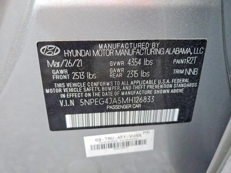 2021 HYUNDAI SONATA SE  