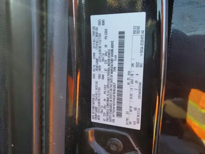 2016 FORD F150 SUPERCREW  