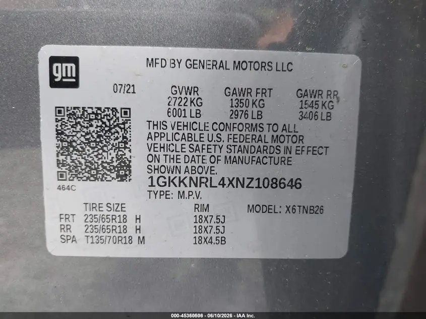 2022 GMC ACADIA AWD SLE