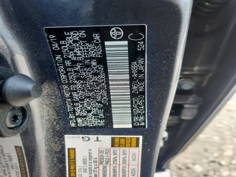 2019 TOYOTA PRIUS L ECO  
