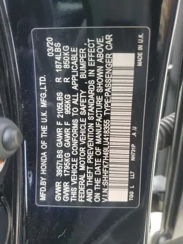 2020 HONDA CIVIC SPORT  