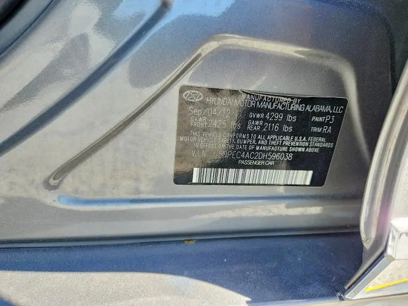 2013 HYUNDAI SONATA SE  