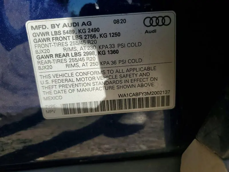 2021 AUDI Q5 PRESTIGE  