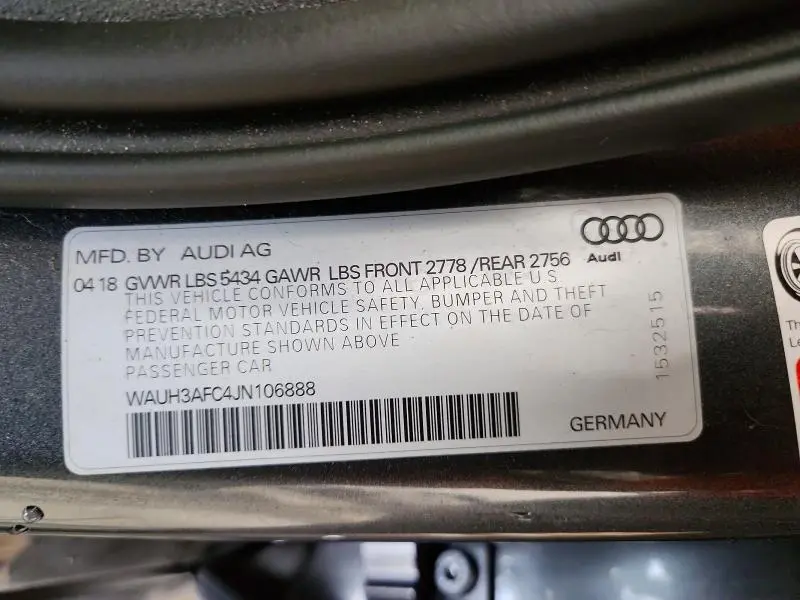 2018 AUDI A6 PRESTIGE  