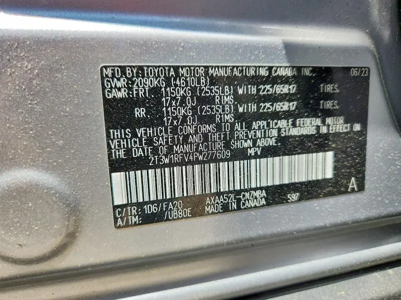 2023 TOYOTA RAV4 XLE  