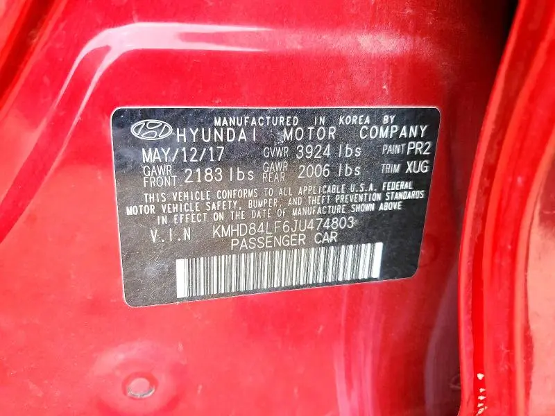 2018 HYUNDAI ELANTRA SEL  