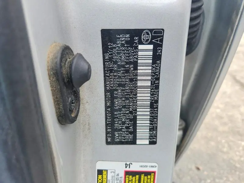 2013 TOYOTA COROLLA   