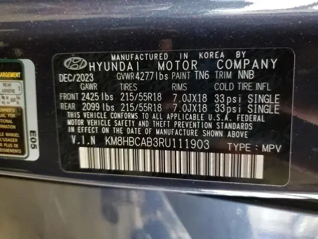 2024 HYUNDAI KONA SEL  