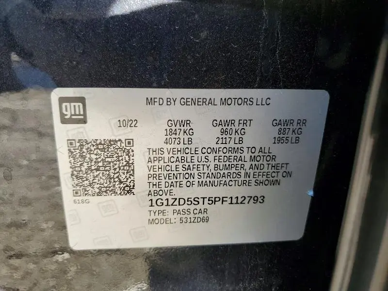 2023 CHEVROLET MALIBU LT  
