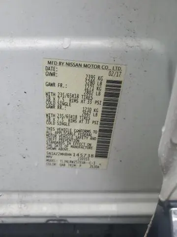 2017 NISSAN MURANO S  