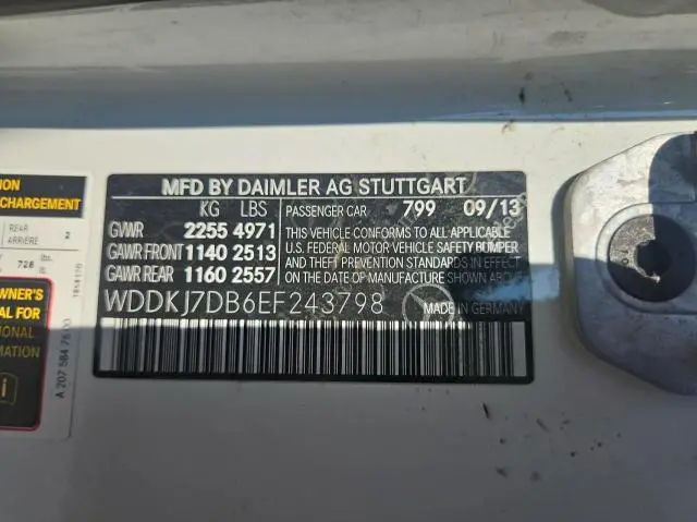 2014 MERCEDES-BENZ E 550  