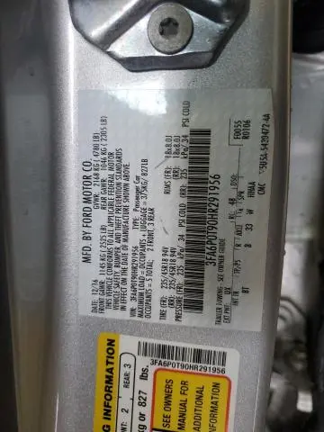 2017 FORD FUSION SE  