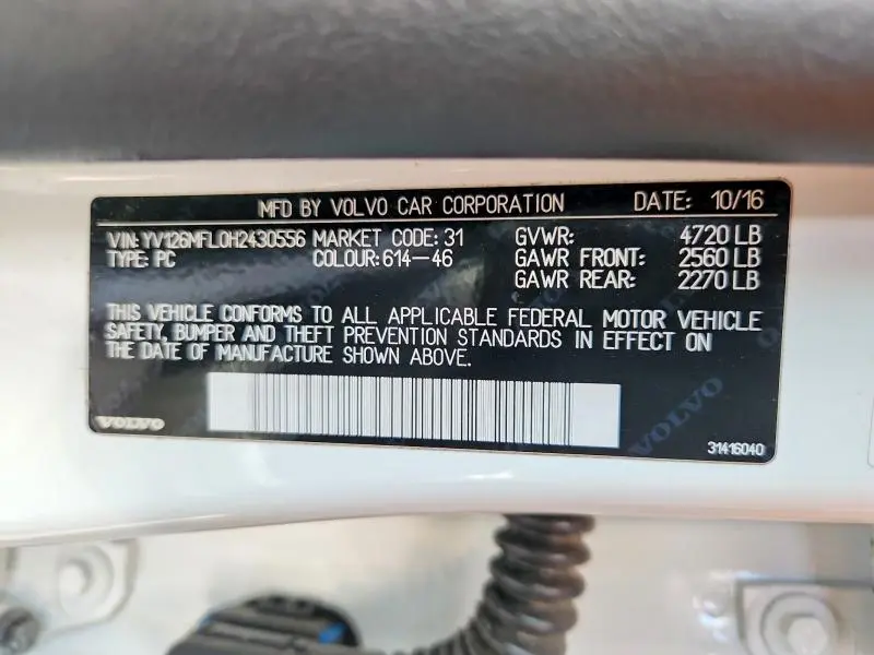 2017 VOLVO S60   