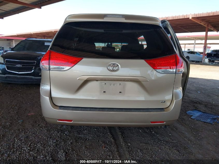 2012 TOYOTA SIENNA LE V6 8 PASSENGER