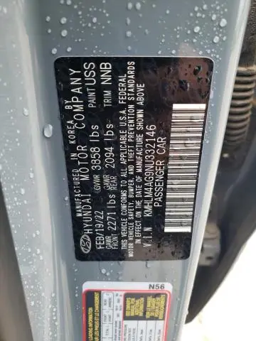 2022 HYUNDAI ELANTRA SEL