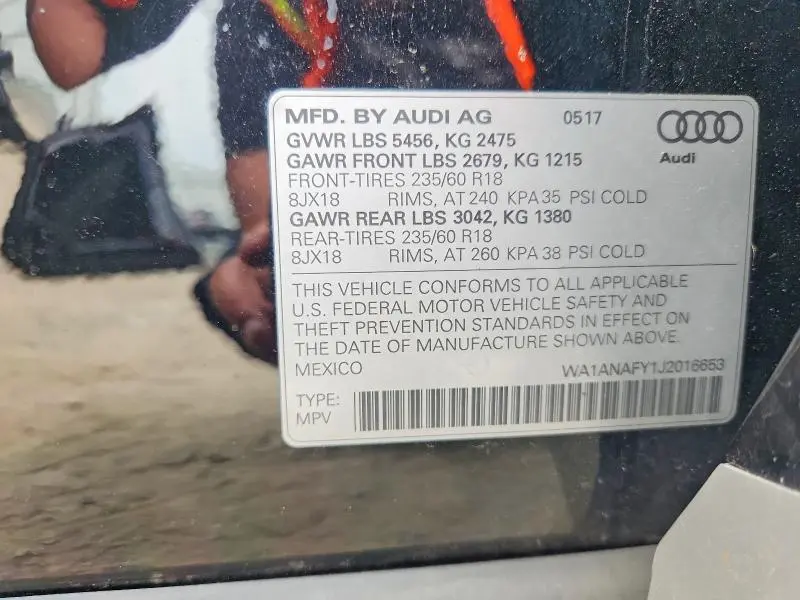 2018 AUDI Q5 PREMIUM  
