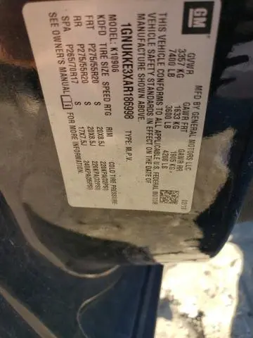 2010 CHEVROLET SUBURBAN K1500 LTZ  