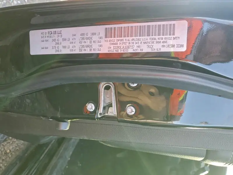 2018 RAM 3500 LARAMIE  