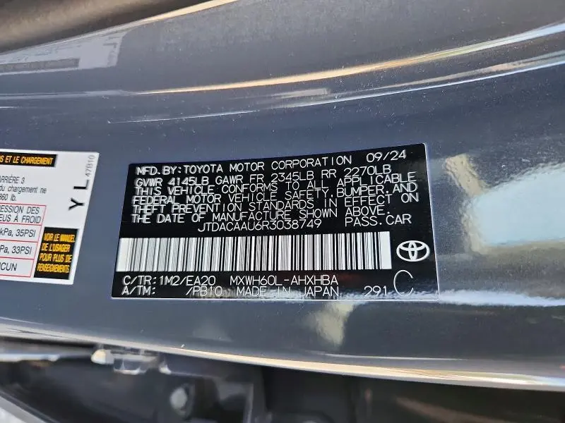 2024 TOYOTA PRIUS LIMITED  