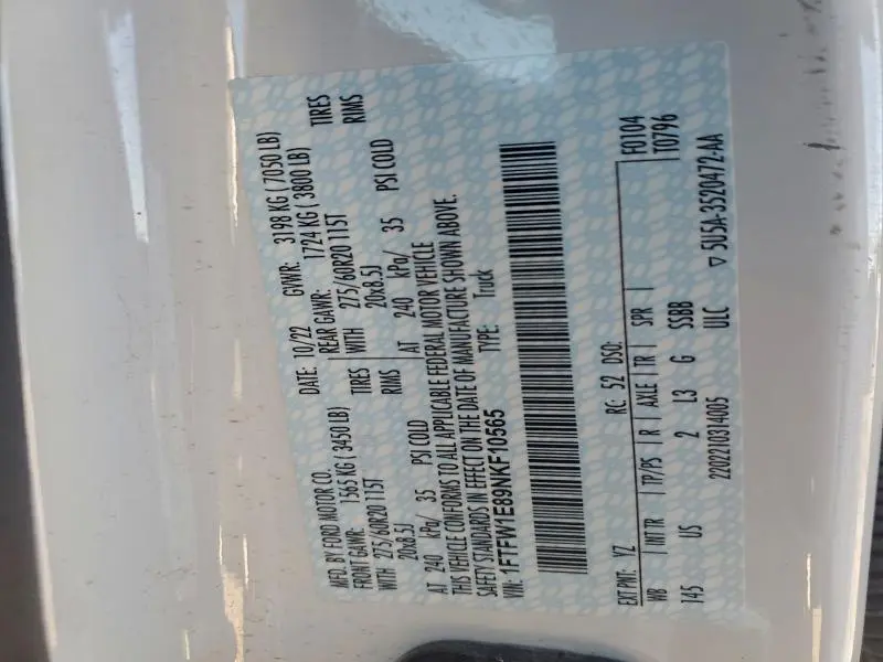 2022 FORD F150 SUPERCREW  